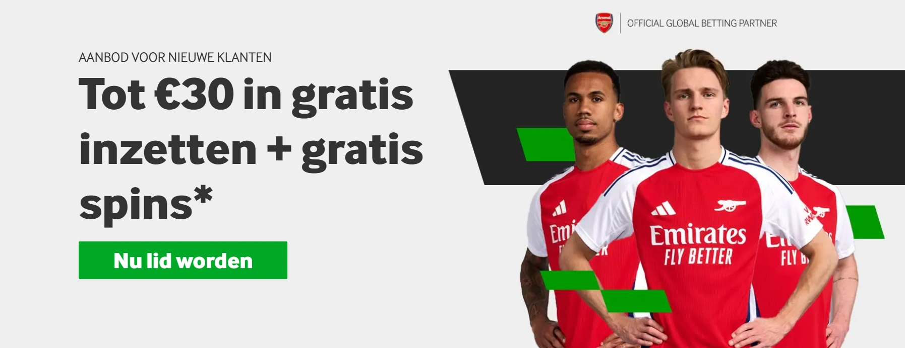 Betway Casino banner met bonussen en acties.